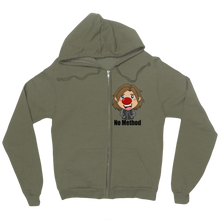 No Method(Black Text) Zip Up Hoodie