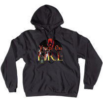 Commodore On Fire Hoodies (No-Zip/Pullover)