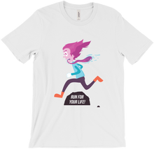 T-Shirts Cool Character Design - Run For Your Life