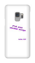 Chickenstrips purple text Samsung Phone Cases