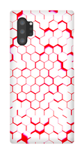 Red and White Hexagon Samsung Phonecase