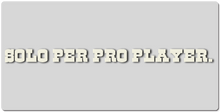 Mousepad XXL "Solo Per Pro Player"