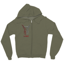 Zip-Up-Hoodie Dark Rabbit Head