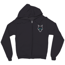 White Wolf Logo Zip Up Hoodie