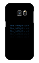 The_NiftyBiscuit Falling Text Samsung Phone Case