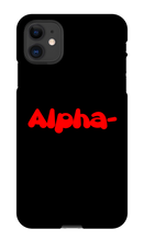 Alpha- iPhone Phone Case