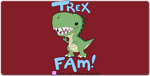 T-Rex Fam (BLUE) XXL Gaming Mousepad