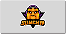 Sunchip Retro Logo XXL Gaming Mousepad