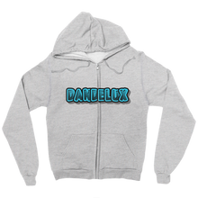 Dandelux Text Zip Up Hoodie