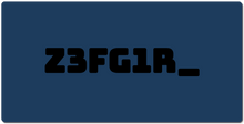 Z3FG1R_ Black Text XXL Gaming Mousepad