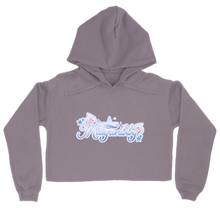 logo crop hoodie