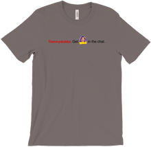 tommydubbz get wild in the chat t-shirt