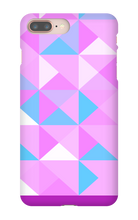 Pink, Blue and White Mosiac iPhone Phonecase
