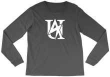 UA Long Sleeve Tee White on Dark