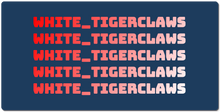 white_tigerclaws XXL Gaming Mousepad