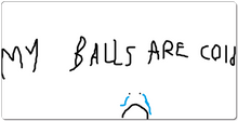 my balls are cold XXL MOUSEPAD