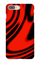 Red and Black swirl iPhone case