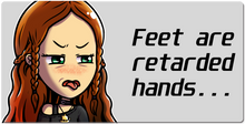 Feet are retarded Hands xxl mousepad