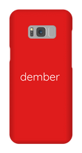 dember Text Phone Case (Samsung)