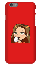 ladymanolo Sips Tea iPhone Phone Cases