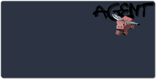 agent_porky XXL Gaming Mousepad (black logo)