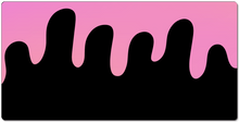 Pink and orange drip XXL mousepad