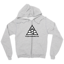 B&W Logo Zip-up-hoodie