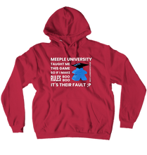 Meeple University Hoodies 1 (No-Zip/Pullover)