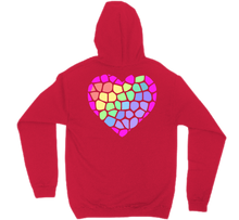 Rainbow Heart Hoodies Back Print