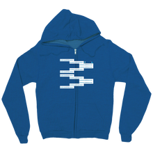 chopsticLizard ZigZag zip-up-hoodie