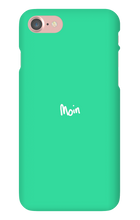 iPhone Handyhülle "moin" (logo weiß)