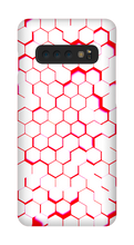 Red and White Hexagon Samsung Phonecase