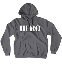 Hero White Font Hoodie (No-Zip/Pullover)