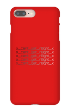 x_cant_get_r8ght_x iPhone Phone Cases