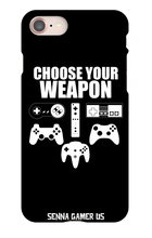 Choose Your Weapon iPhone Cases Black