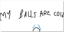 my balls are cold XXL MOUSEPAD