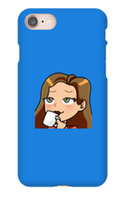 ladymanolo Sips Tea iPhone Phone Cases