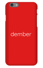dember Text Phone Case (iPhone)
