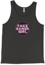 Fake Gamer Girl Tank Top (Pink/Black)