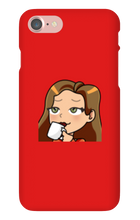 ladymanolo Sips Tea iPhone Phone Cases
