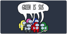 red_foxx15 Green SUS  XXL Gaming Mousepad