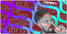 Hubris WordCloud | XXL Gaming Mousepad