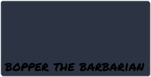 Bopper the Barbarian XXL Gaming Mousepad