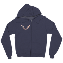 RoseGold Diamond Wing Logo zip-up-hoodie