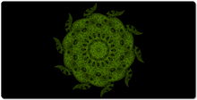 funverhau XXL Mandala Halloween Gaming Mousepad