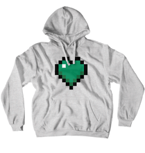 Teal Heart Hoodie