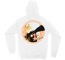Kitsune Fuzzy Hoodies (Backside Print)