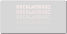 nicklasras1 XXL Gaming Mousepad