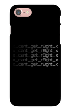 x_cant_get_r8ght_x iPhone Phone Cases