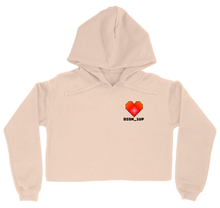 Heart Womens Cropped Hoodie